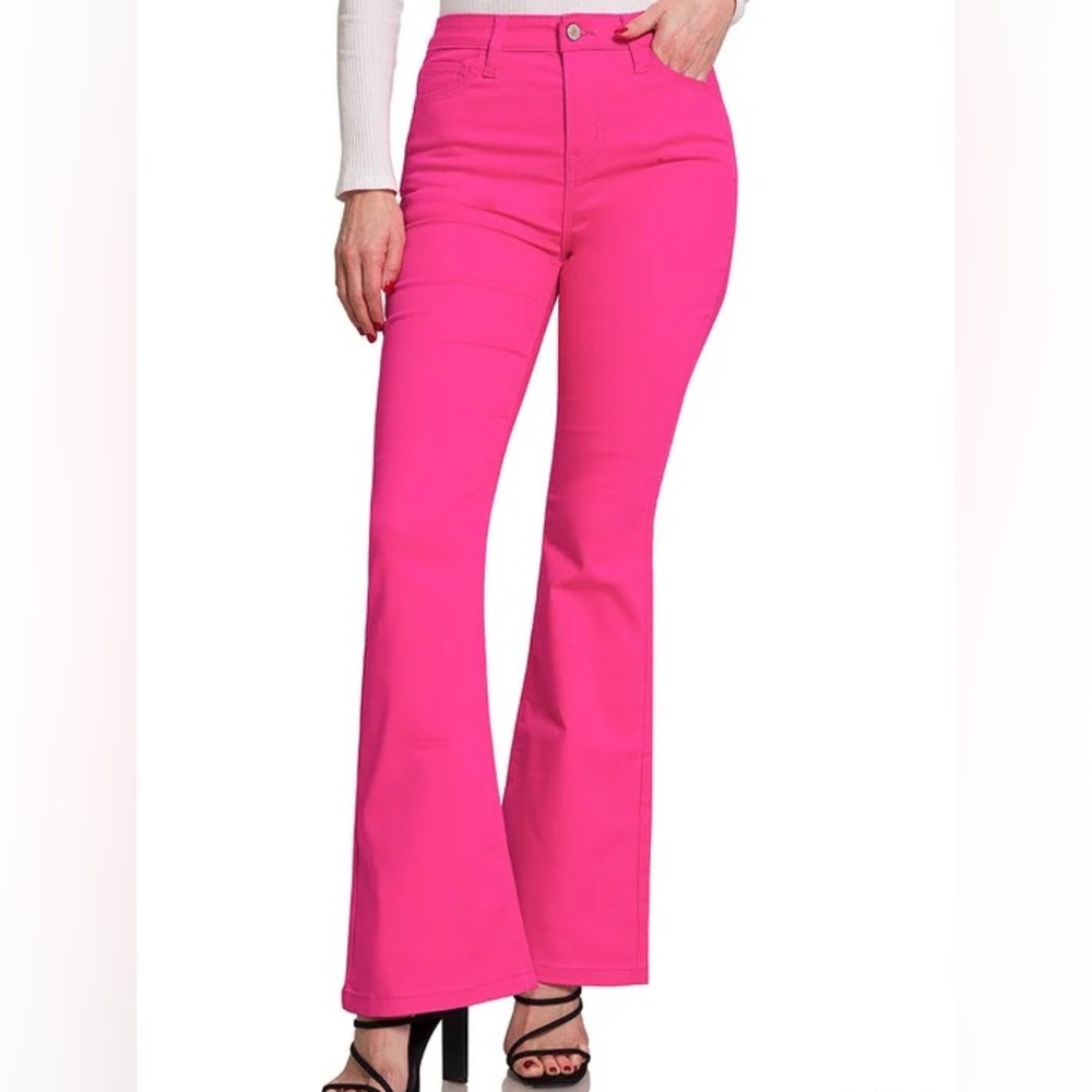 Hot Pink Flare Bootcut Hudson Los Angeles Jeans